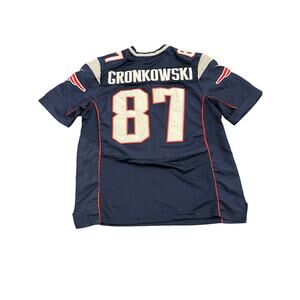 CUSTOM NFL New England Patriots Rob Gronkowski #87 Vintage Jersey Medium (40)